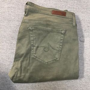 Adriano Goldshmied AG Super Skinny Green jeans!
